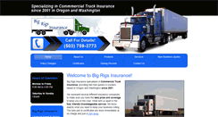 Desktop Screenshot of bigrigsinsurance.com